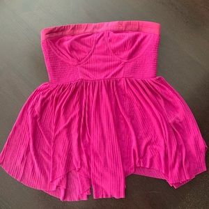 Free People flowy, strapless shirt